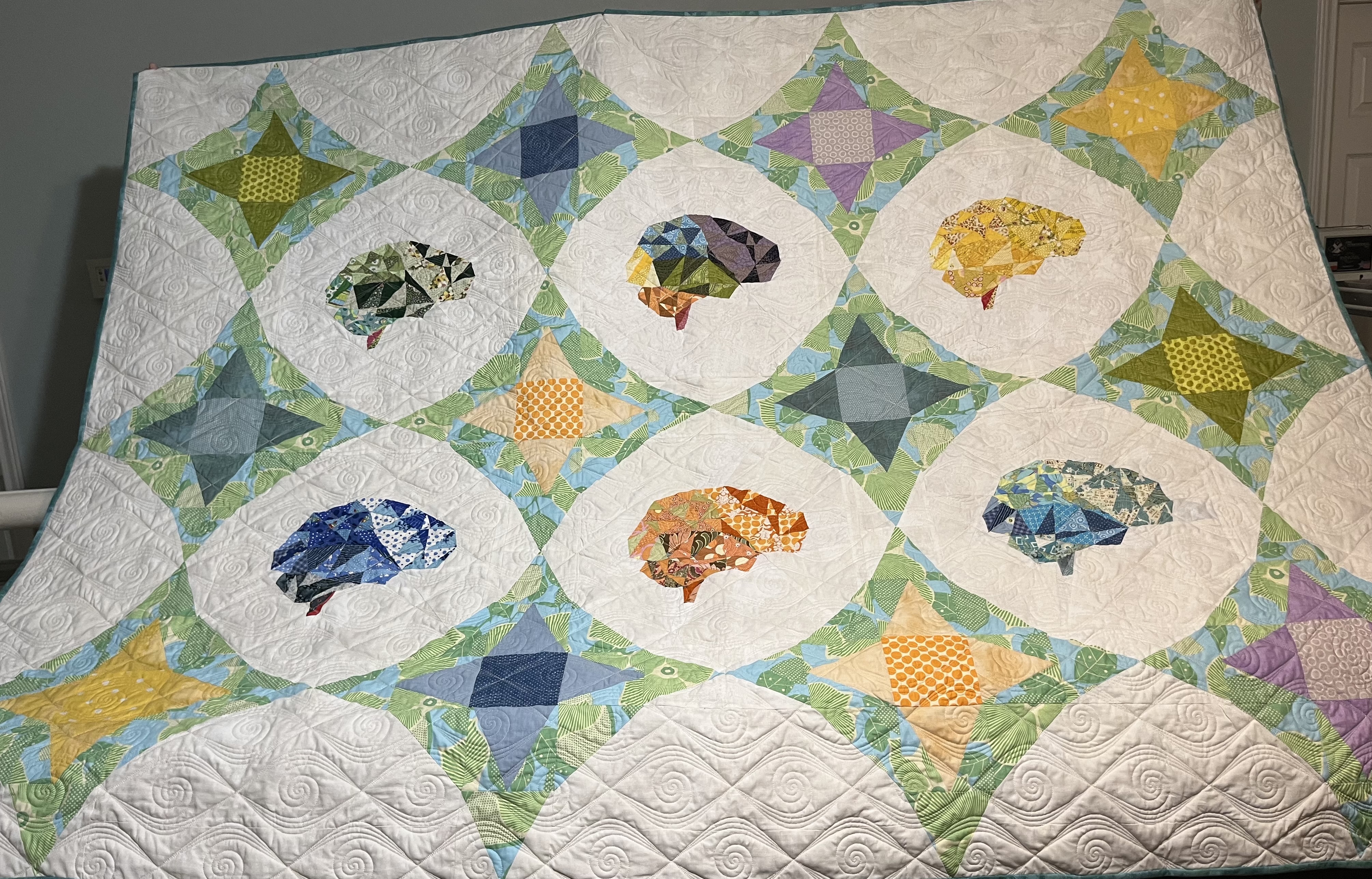 Brain coral pattern quilt